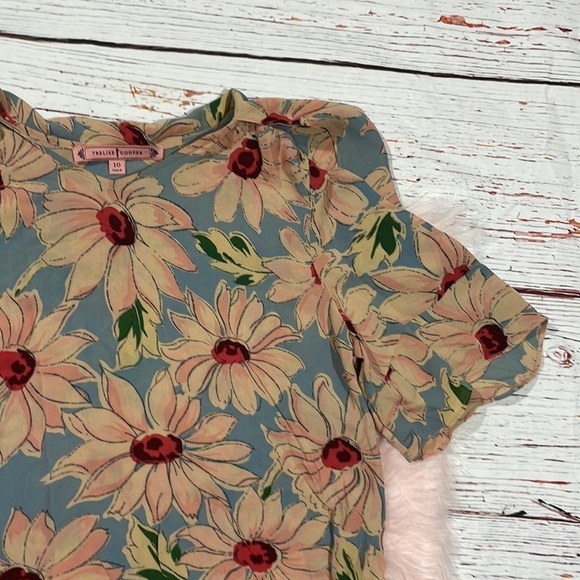 Trelise Cooper Daisy Floral Patterned Rayon Duke Blouse - Picture 5 of 10